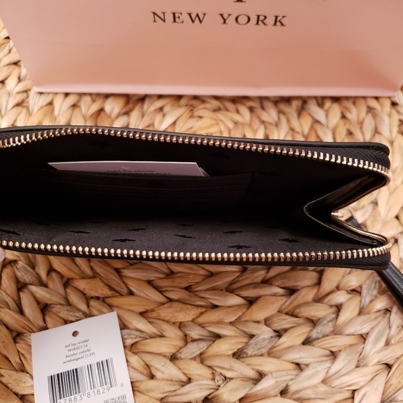 ♠️ NWT Kate Spade Bi-Colour L-Zip Wristlet - Picture 6 of 10